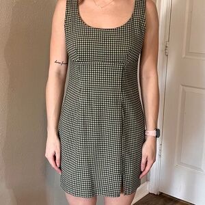 Plaid sleeveless dress